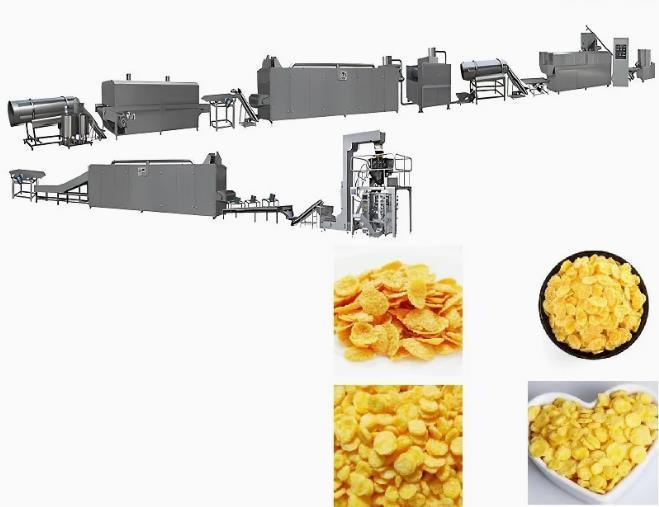 คุณภาพสูงจากประเทศจีนกระเจี๊ยบข้าวโพดสายการประมวลผล / corn flakes ทำให้เครื่อง
