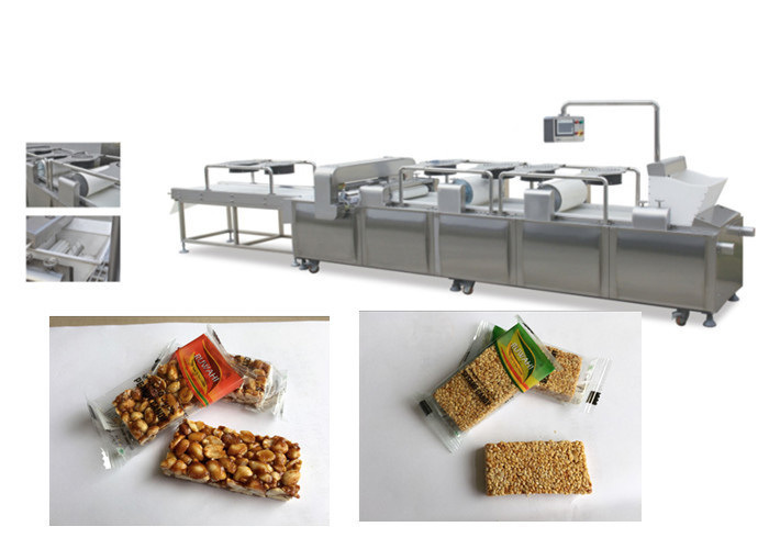เครื่องทำบาร์ธัญพืชความเร็วสูงสำหรับการตัดบาร์ Muesli ใช้เวลายาวนาน