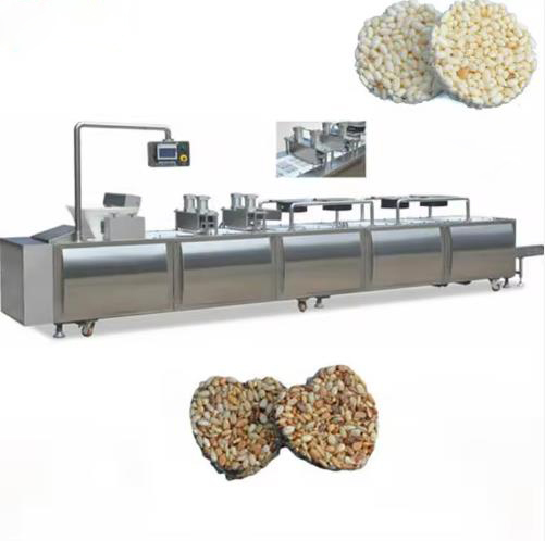 200-400kg/Hr Sesame Cereal Bar การทําเครื่องจักร การประหยัดแรงงานเครื่องจักรถั่วเหลือง