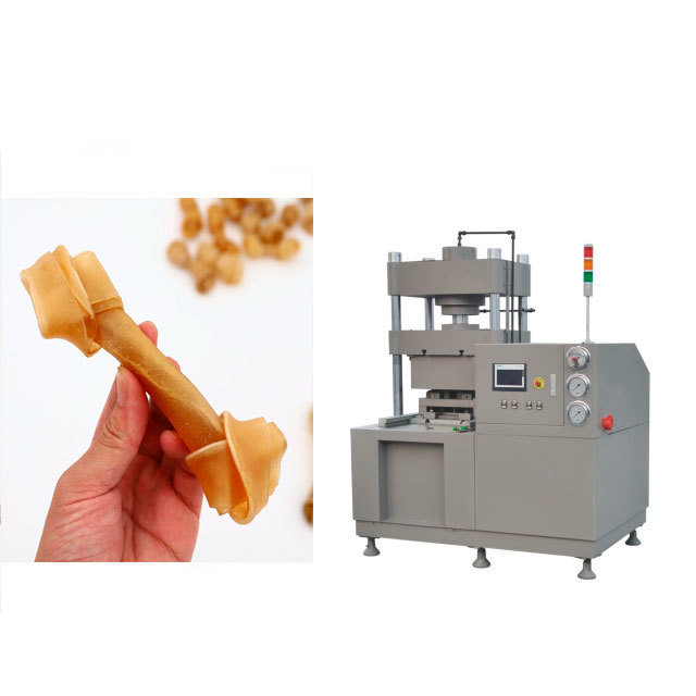 เครื่องทำอาหารสุนัขเครื่องอัดเม็ด Chew Chews Rawhide Bones Machinery