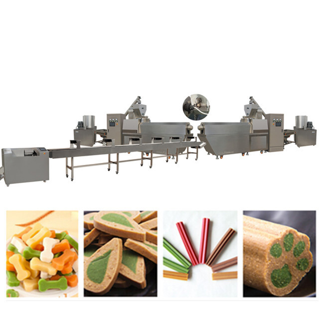 สกรูเดี่ยวสัตว์เลี้ยงอัตโนมัติถือว่าสุนัข Chews อุปกรณ์การทำอาหาร