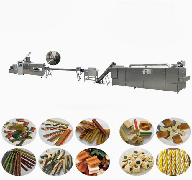 Dental Care Dog Chewing Bones อุปกรณ์สัตว์เลี้ยงอาหารว่างอาหาร Extruder Processing Equipment